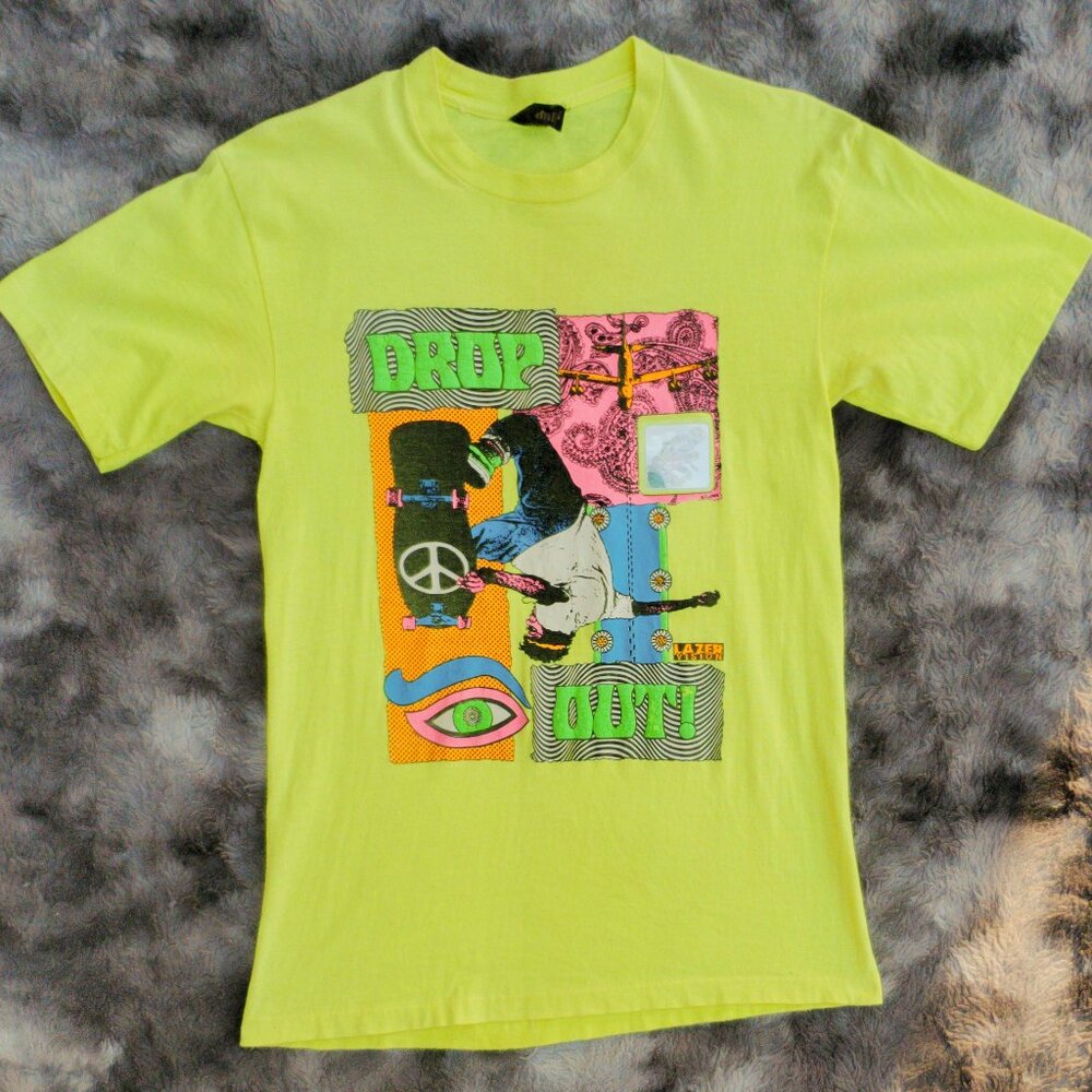 Lazer Vision by Diversified Graphics XL (18/20) Drop Out! rubber hologram 90s
